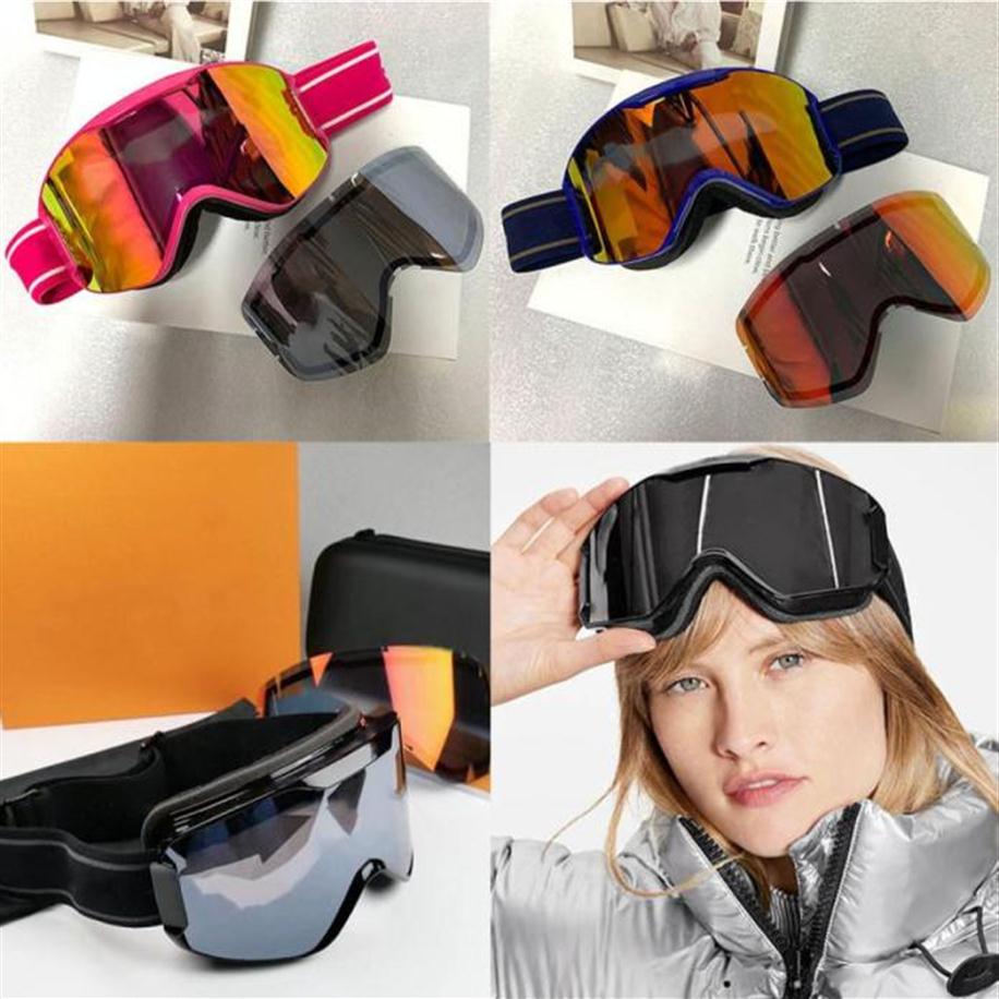 designer ski goggles Shield sunglasses Snow Sports for men womens adjustable luxury sunglasses large eyewear glasses with magn5820786217E