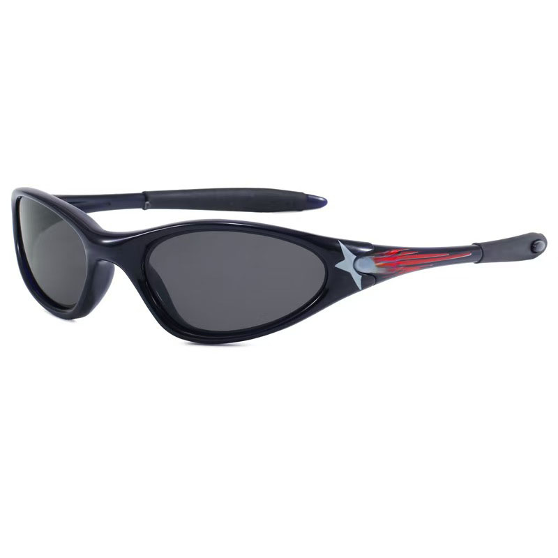 2025 New Style European & American Cross-Border Sunglasses, Men's & Women's TR Retro Oval Frame Outdoor Cycling Goggles Sunglasses