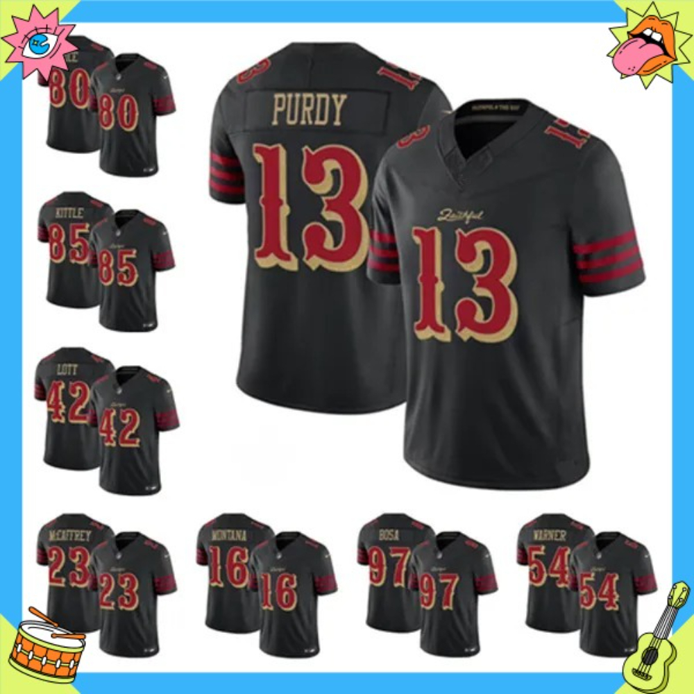 Men NFL 49er 2025 F.U.S.E. Rivalries Football Stitched Jersey 23 Christian McCaffrey 85 George kittle 42 Ronnie Lott Jerry Rice Nick Bosa Fred Warner 13 Brock Purdy