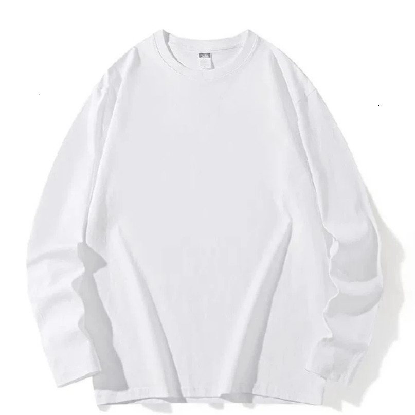 Spring and Autumn Mens Splicing Pullovers ONeck Fashion Solid Loose Versatile Minimalist Casual Long Sleeve Top 241217
