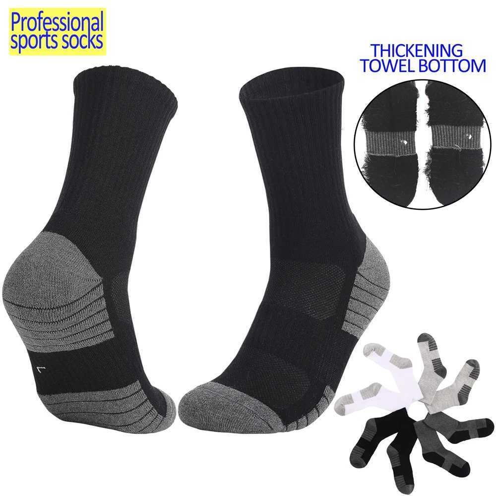 3 Pairs Cotton Outdoor Sports Socks HeavyDuty Trekking Socks for Men NonSlip Terry Loop Design Blister Prevention SIZE3550W251011