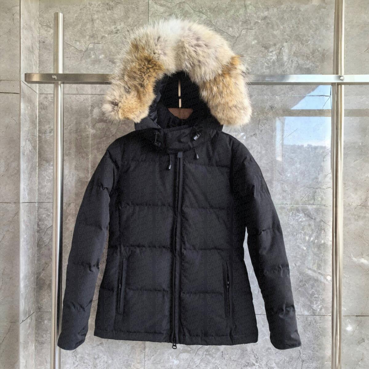 Designer Womens Fur Collar Duck Down Jacket Vest Coat Parka Winter Jacket Overcoat Fluffy Jackets Down Outerwear Causal Camouflage Wyndham Puffer Montage Cloak