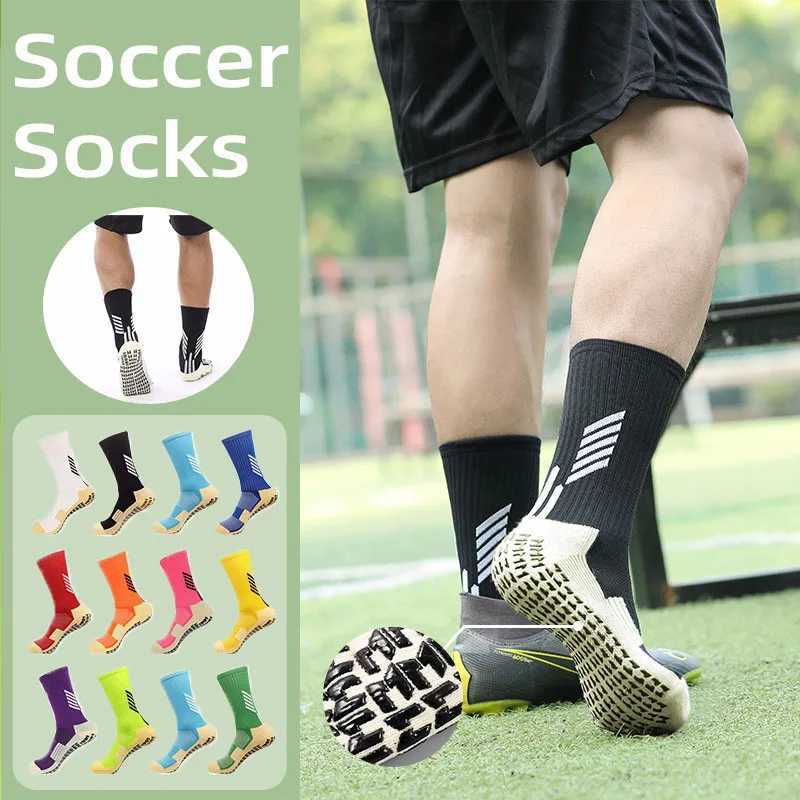 Best Quality Anti Slip Soccer Socks Adults Athletic Grip Sports Sock Non Slip Children Socks Football Basketball Hockey UnisexW251011