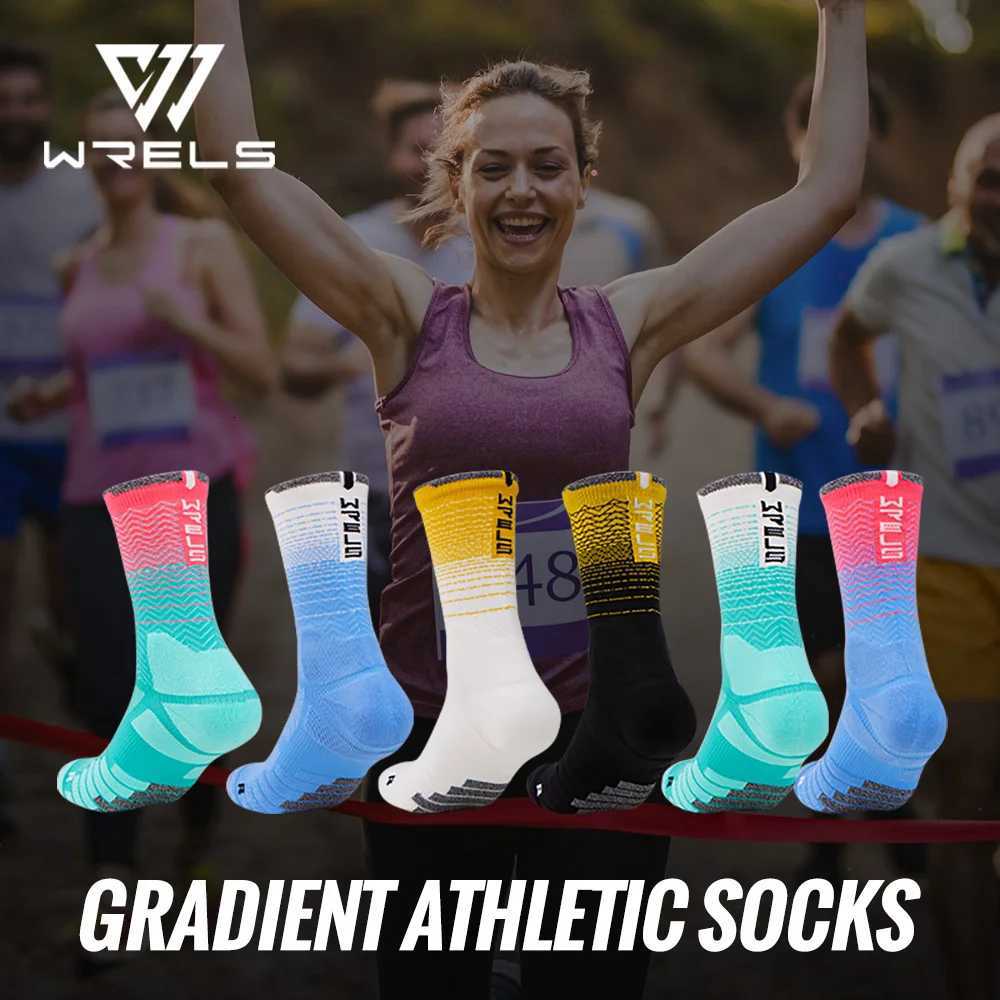 WRELS 123 Cushioned Sports Athletic Socks Breathable Running Socks Cushion Padded Moisture Wicking For Walking Hiking RunningW251011