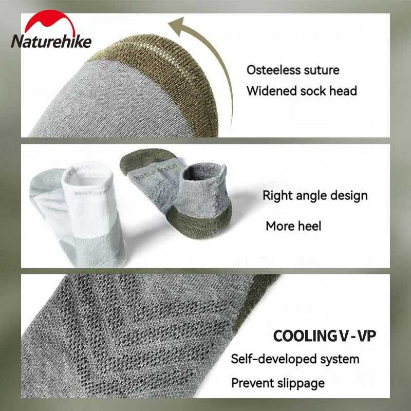 Naturehike Quick Drying Sport Socks Men Women Cycling Short Barrel Medium Barrel Socks Outdoor Mountaineering Antibacterial SockW251011