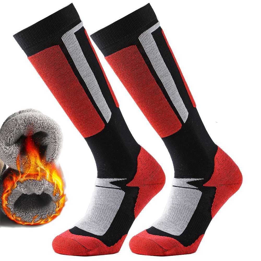 Men Women Skiing Socks Winter Warming Thick Knee High Long Socks Snowboard Outdoor Sport Socks Towel Bottom TerryW251011