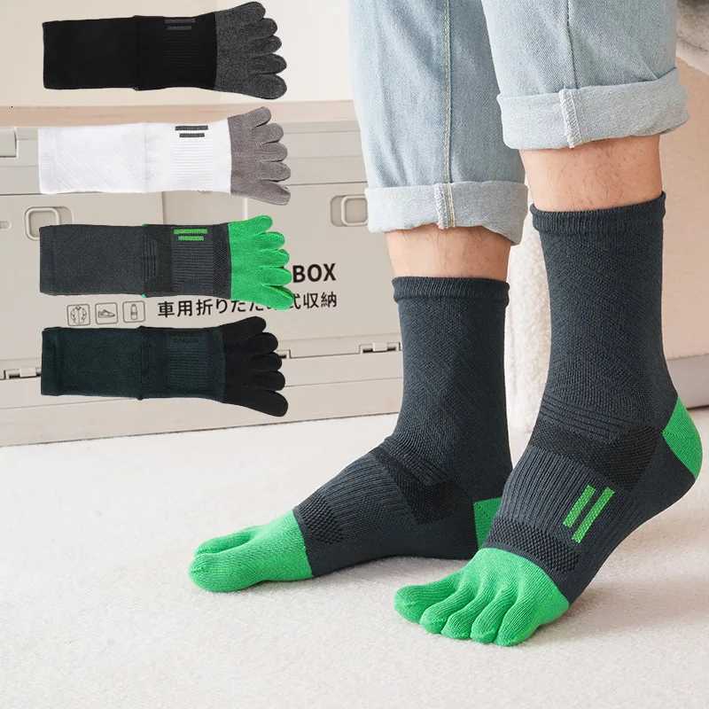Fivefinger Socks Sport Man Compression Cotton SweatAbsorbing Young Casual AntiBacterial Breathable Toe Short SockW251011