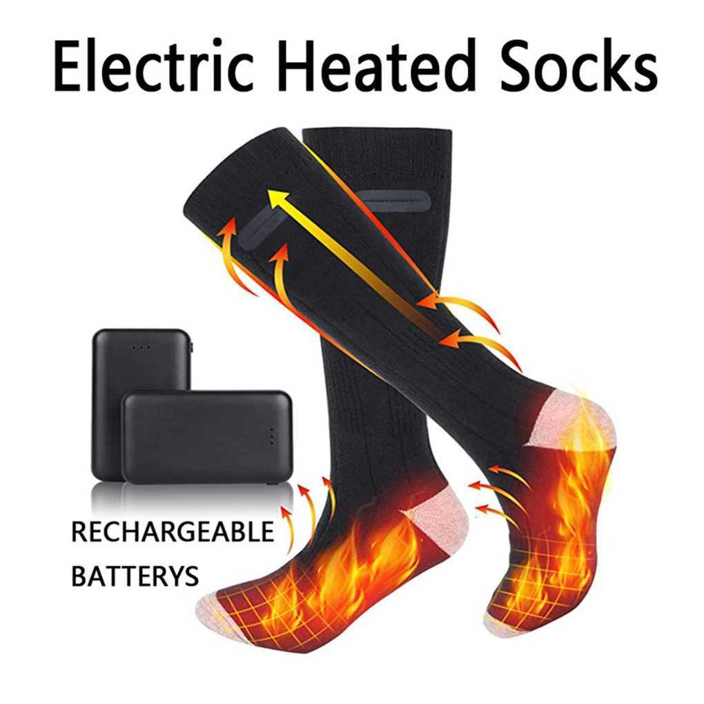 Winter Heated Socks Electric Heated Socks for Skiing Cycling Insulated Sock Intelligent Unisex Heated Sports Stockings ThermalW251011