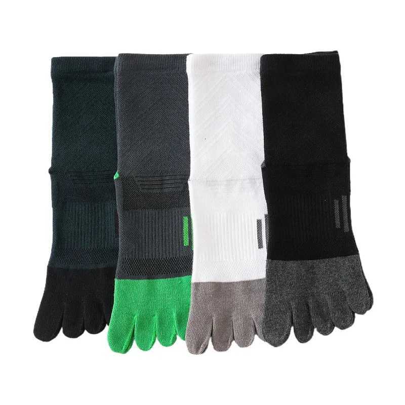 Fivefinger Socks Sport Man Compression Cotton SweatAbsorbing Young Casual AntiBacterial Breathable Toe Short SockW251011