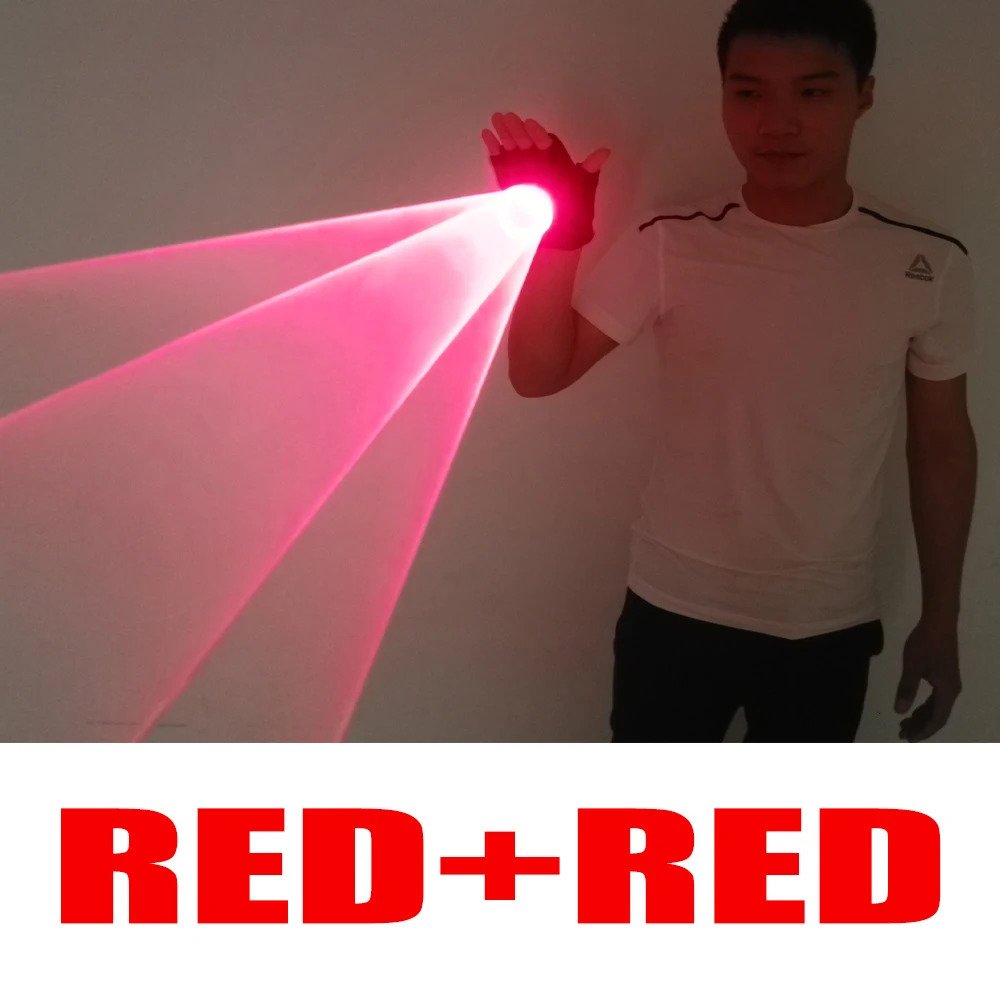 Green Red Blue RGB Rotating Laser Gloves Whirlwind Handheld Lazer Cannon Tunnel Effect Vortex LED Light Pub Party Show 251009
