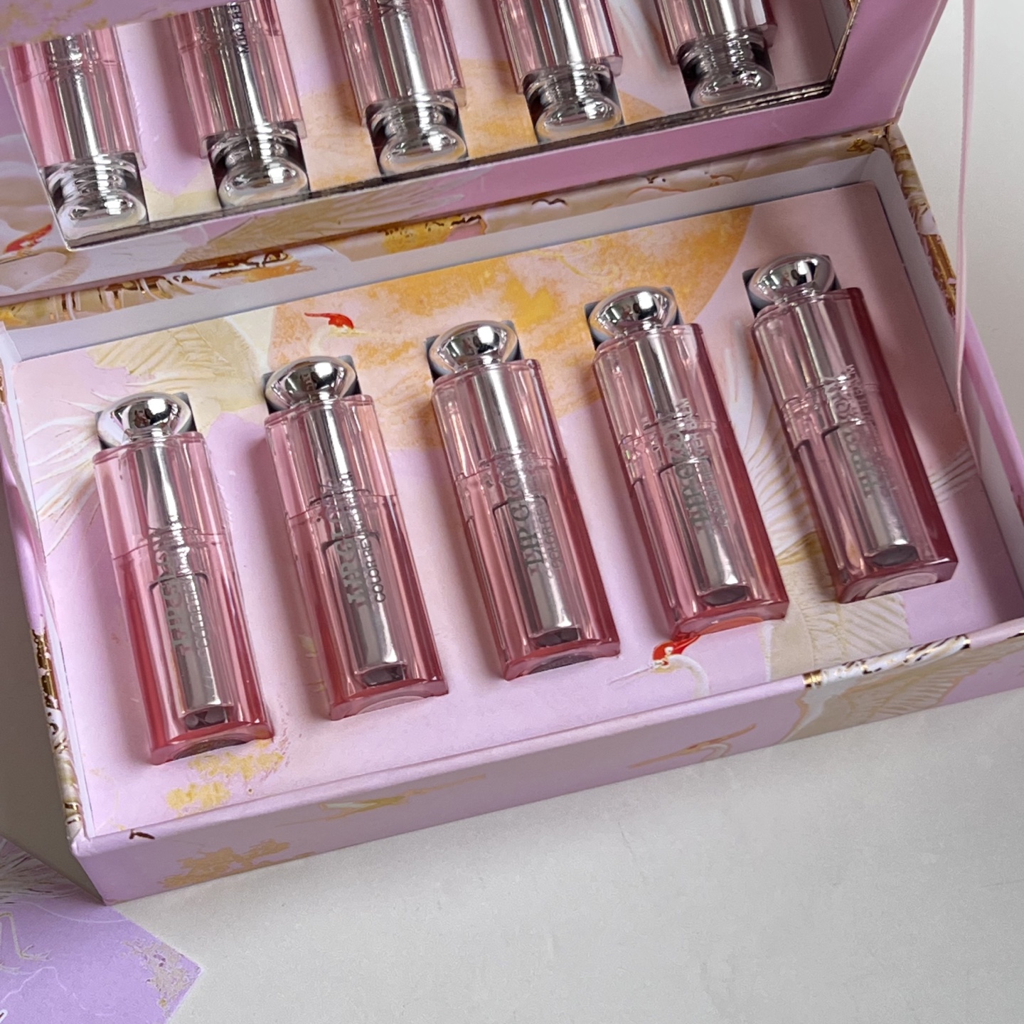 Free Shipping Luxury Brand lipstick Set 5-Pieces Sample Change Color Lip Balm TOP Quality Satin lipstick Moisturizing Lip Care