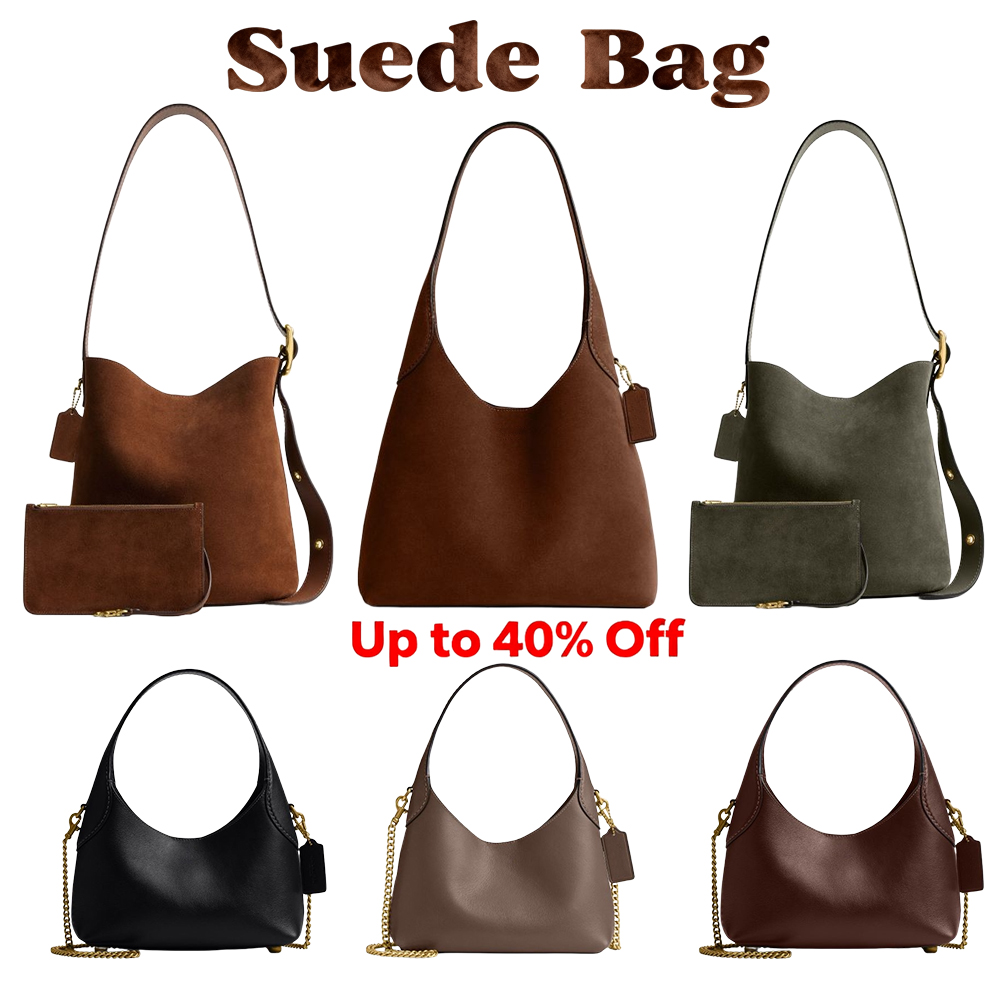 Brooklyn bag 28 Designer Leather Handbag - Multi-Color CU068 High-Quality YN Shoulder Tote Classic Style high Quality Classic Underarm Bags 39 large capacity suede bag