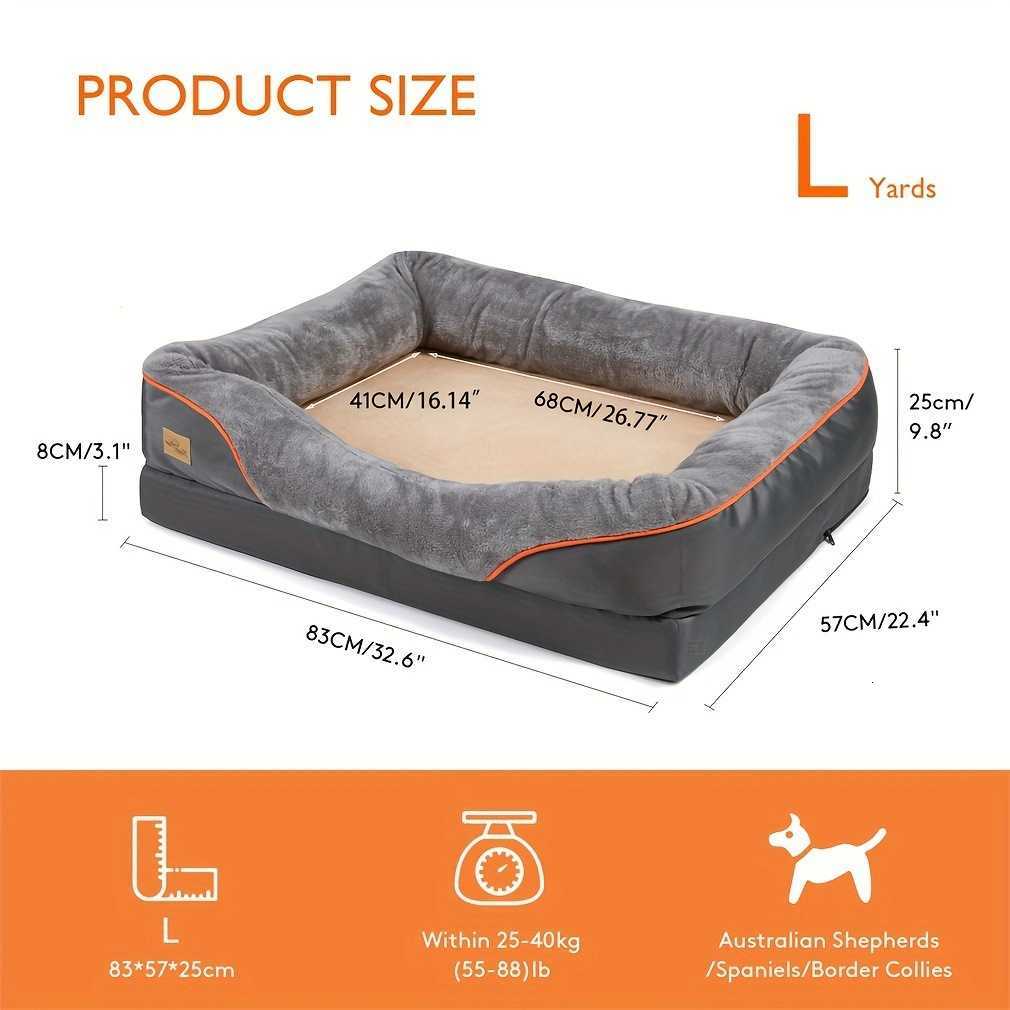 L XL 2XL dog bed super soft orthodontic foam pet bed sleep pad cotton pad thickened removable cover X250412