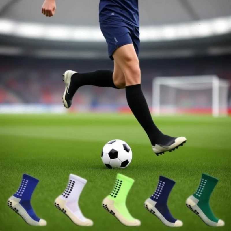 Grip Football Socks Glue Dispenser Men Mid Calf Socks Non Slip Running Sports SocksW251011