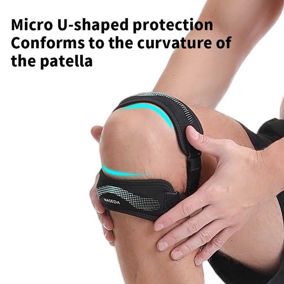 GTUBIKE 1PCS Upgraded With Double Patella Straps Anti Slip Silicone Sports Knee Pads That Are AdjustableStableShockAbsorbing C251011