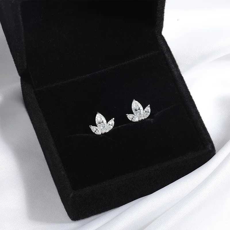 Smyoue Marquise Cut 3 Gems All Moissanite Stud Earrings for Wen Sparkling Jewelry Lab Diamond Pure 925 Sterling Silver Earring X251011