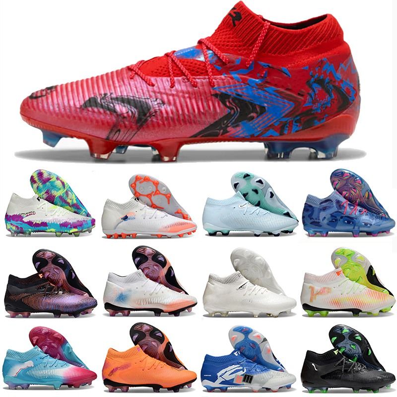 Neymar Playmakers Future 8 Cleats FG/MG Future8 VIII Teaser Football Shoes Illuminate 2025 Eclipse Waterproof Black Creative Orange Poppy Football Boots