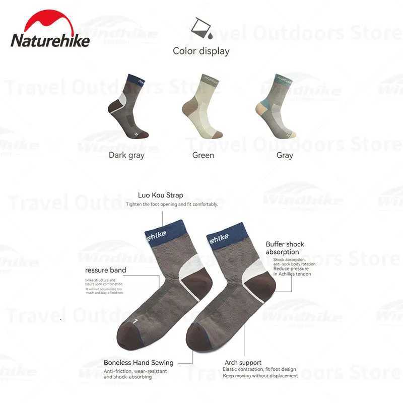 Naturehike Quickdrying Socks Outdoor Hiking Camping Socks Cycling Climb Socks Moisturewicking Sports Breathable COOLMAX SockW251011