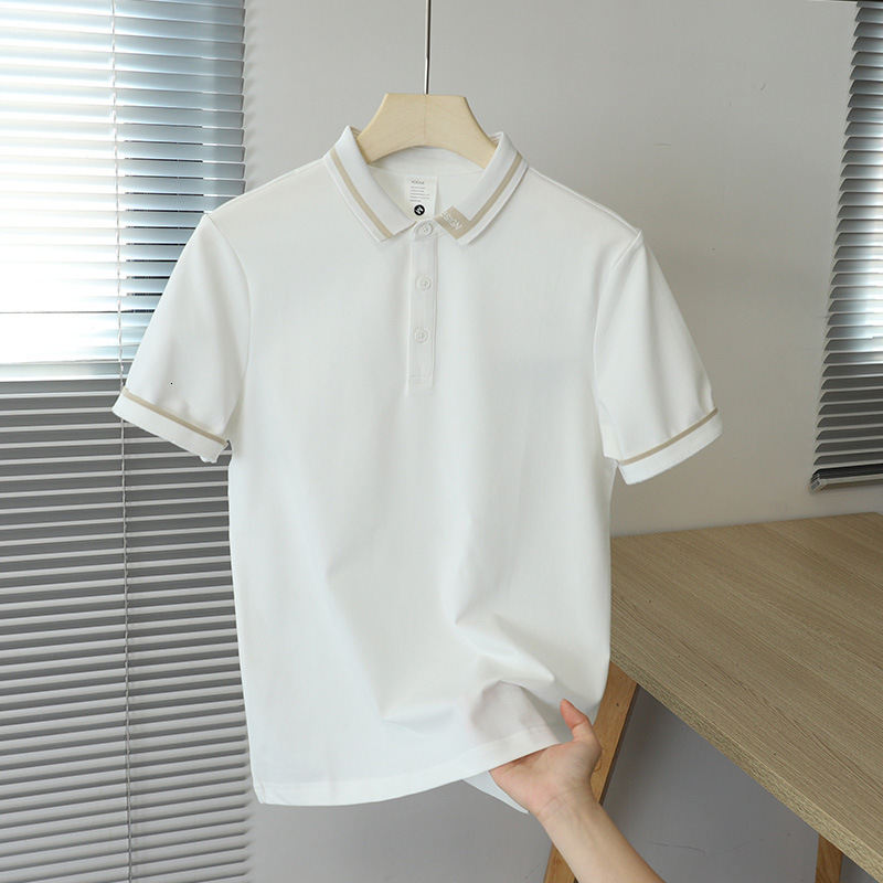 Men's 2025 Summer Designer Shirt Designer Hoodie New Trend Slim Fit Simple Fashion Turn-down Collar Short Sleeve T-shirt Polo Shirt Solid Color Half Sleeve Cotton