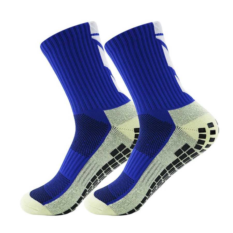 1 Pair New Men Women Nonslip Silicone Sports Soccer Socks Sweat Absorbing Breathable Football Tennis Volleyball Yoga SocksW251011