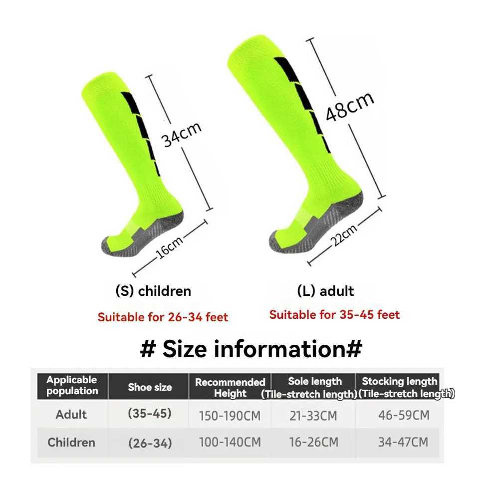 Loogdeel 1 Pair Soccer Socks Sport Knee High Socks Calf Compression Athletic Socks for Kids Adults RunningTraining FootballW251011