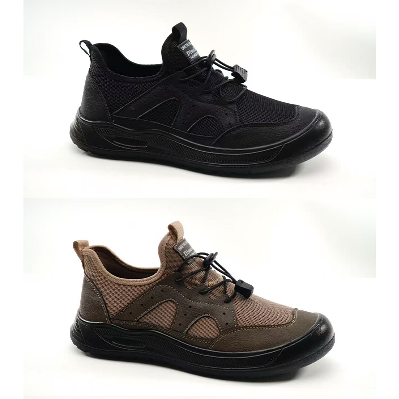 Breathable Mens Casual Hiking Shoes - Non-Smelling Mesh Footwear with Comfort Soft Sole