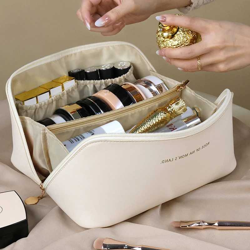 Makeup Organizer Fem Toiletry Kit Bag Make Up Case Storage Pouch PU Lady Box Cosmetic Bag Organizer Bag For Travel Zip D251011