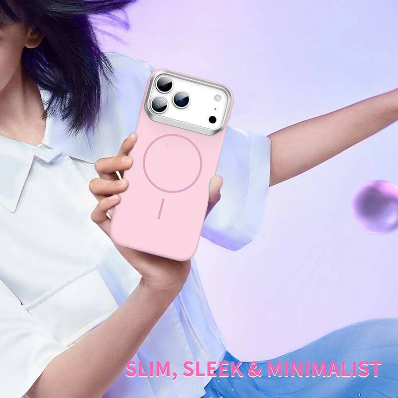 New Solid Color Frosted Hard PC Magnetic Wireless Charging Shockproof Phone Case For iPhone Pro Max 17 Air Bumper Back Cover