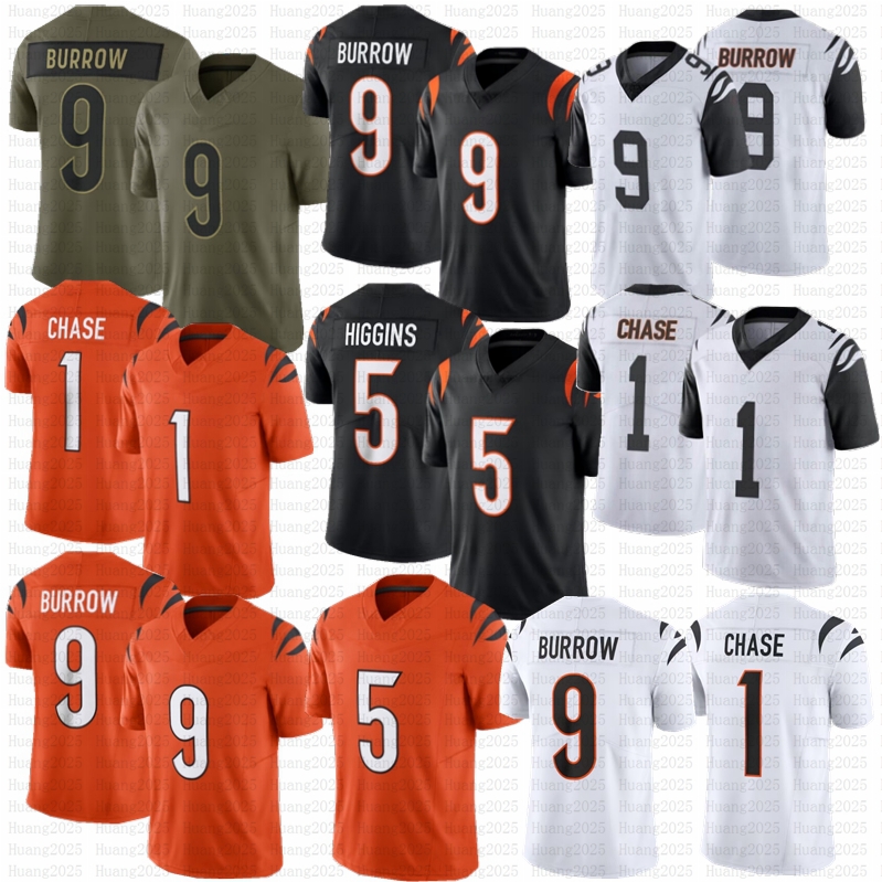JaMarr Chase Joe Burrow Tee Higgins Football Jersey Shemar Stewart Evan McPherson Amarius Mims Sam Hubbard Cam Taylor-Britt Trey Hendrickson Johnson Boomer Esiason