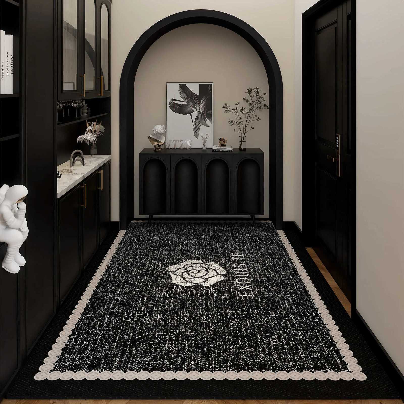 VIKAMA HighEnd Style Entrance Door Mats Door Mats Foyer AntiSlip Floor Mats Living Ro Carpets He Decoration H251011