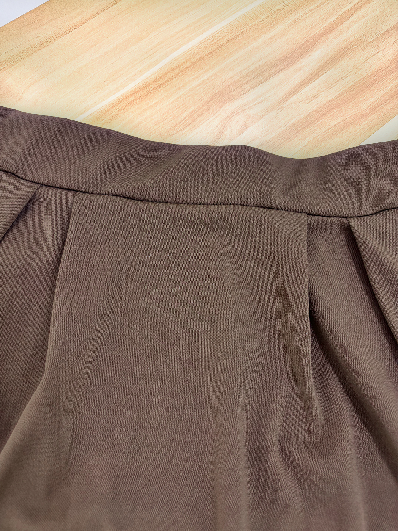 Women's Autumn Winter Casual Midi Skirt - French Elegant Office - Wear Solid Color Skirt-CF55146