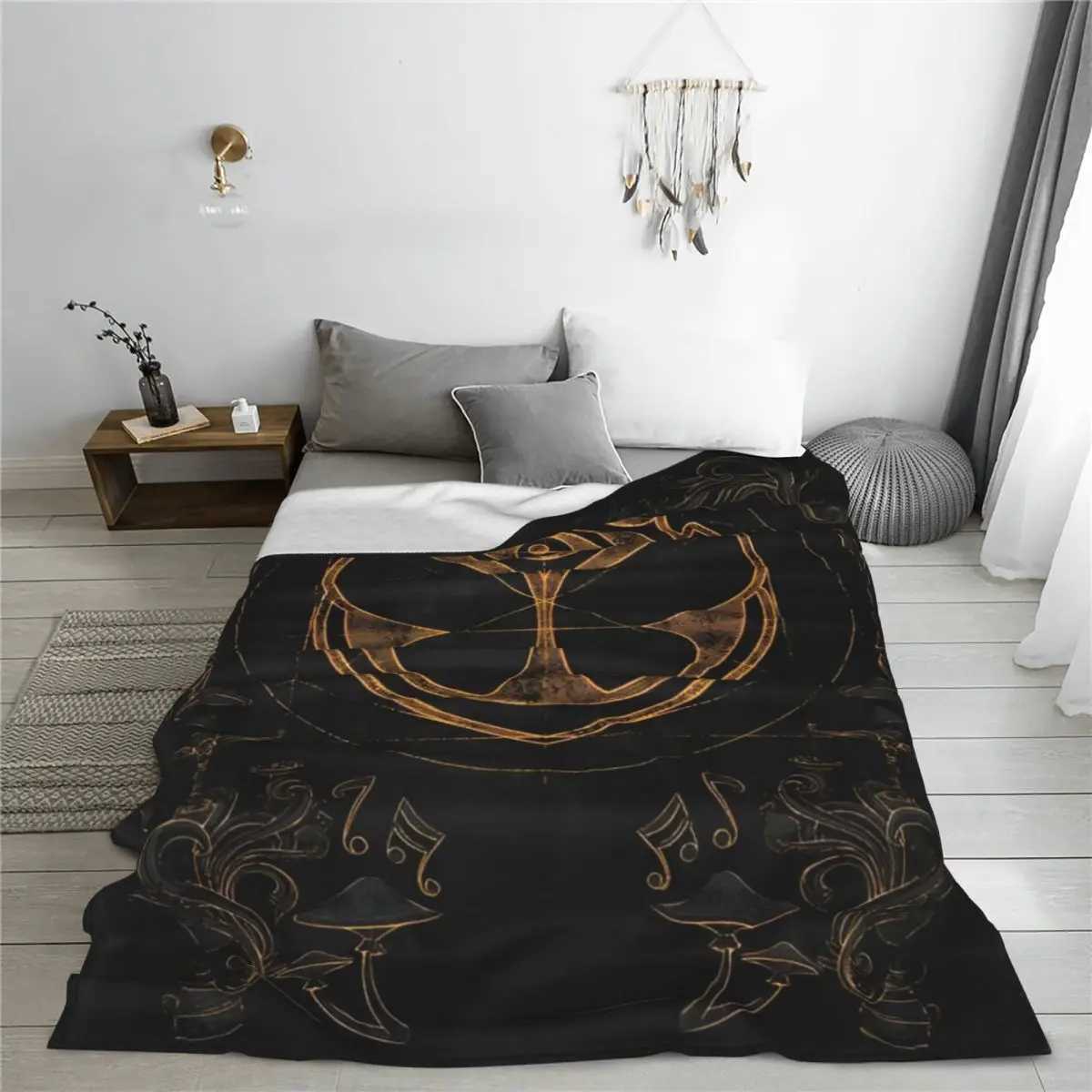 Tomorrowlands Music Festival Symbol Blanket Electric Dance DJ Fuzzy Funny Warm Throw Blankets for Coverlet Spring Autumn Outdoor C251011