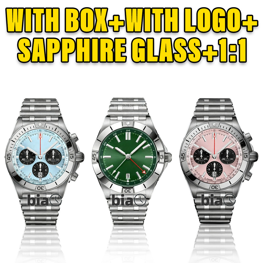 AAA A Breitlngg Watch Navitime Designer Tagly Huer Elegant Mens Timepiece Watch Man High Quality Chronograph Leather Bands Watch Movement Automatic Quartz Wat