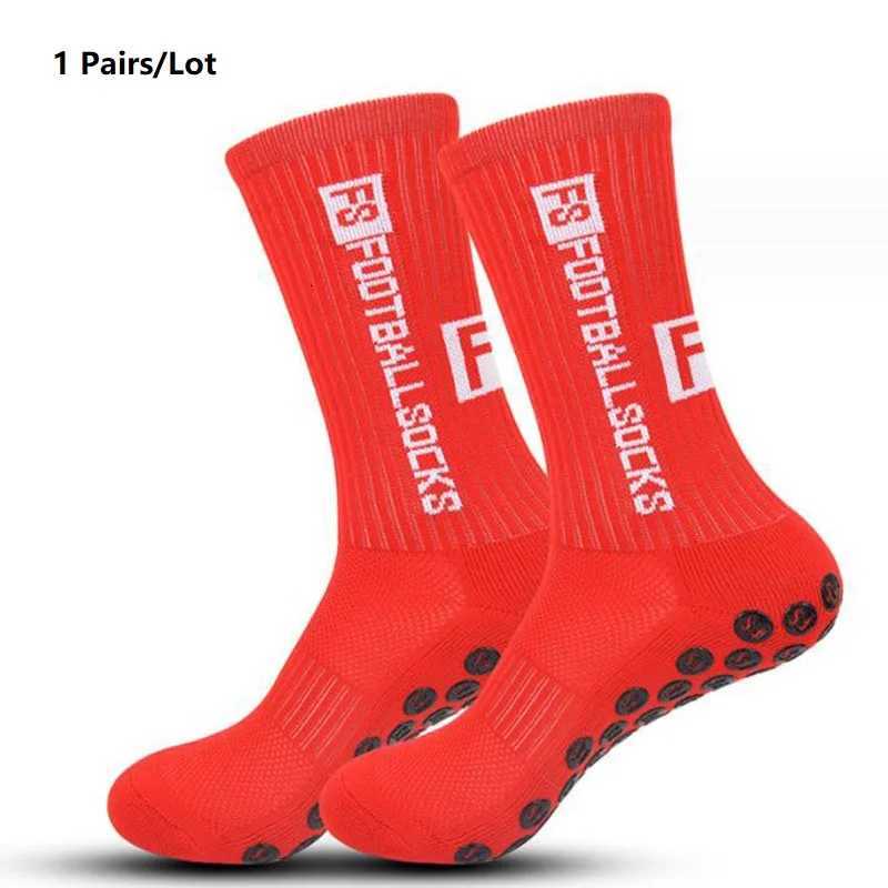 1 Pairs Antislip Football Socks Men Women Nonslip Soccer Basketball Tennis Sport Socks Grip Cycling Riding Socks 3846W251011