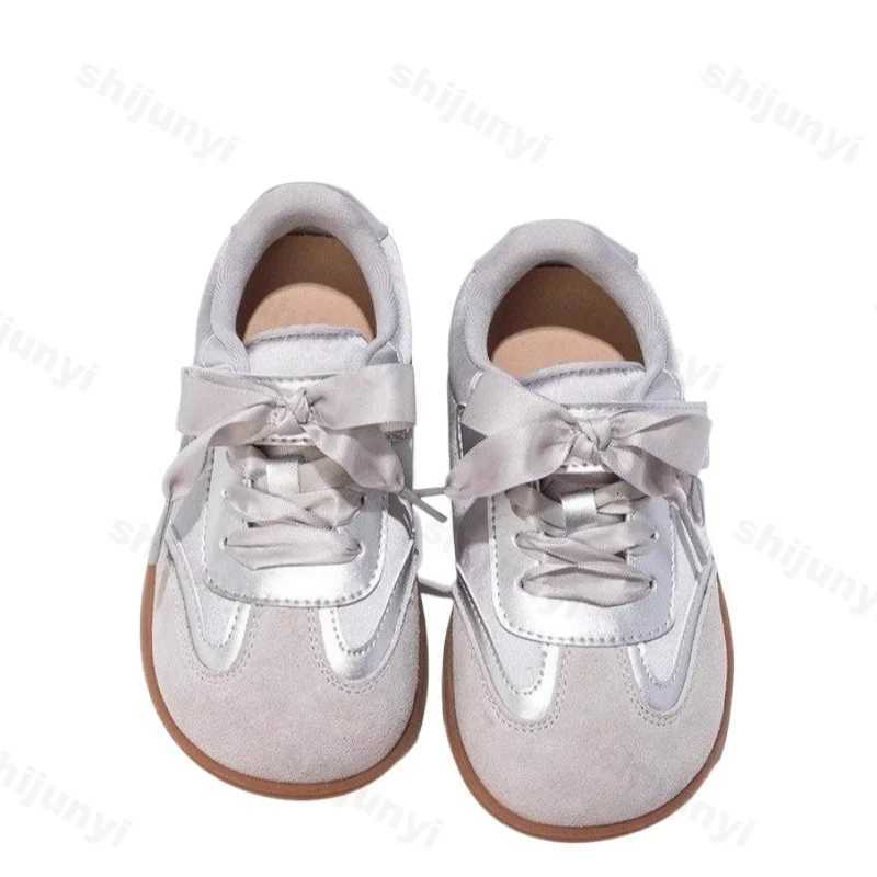 Children Casual Kids Board Four Seasons Fashion Antislippery Versatile Chic Sweet Bowtie Sneakers Training Shoes H260130