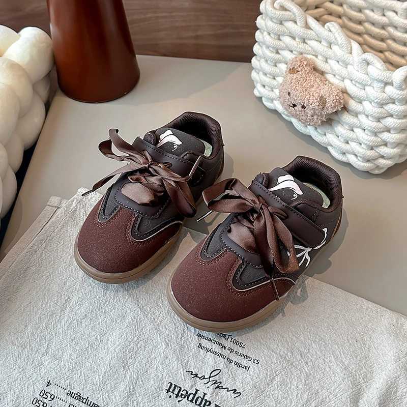 Girls Casual Nonslip Sweet Bows Kids Flat Soft Sole Cfort 2025 New Fashion Children Princess Shoes Ribbon Sports Y251011 XJ260303
