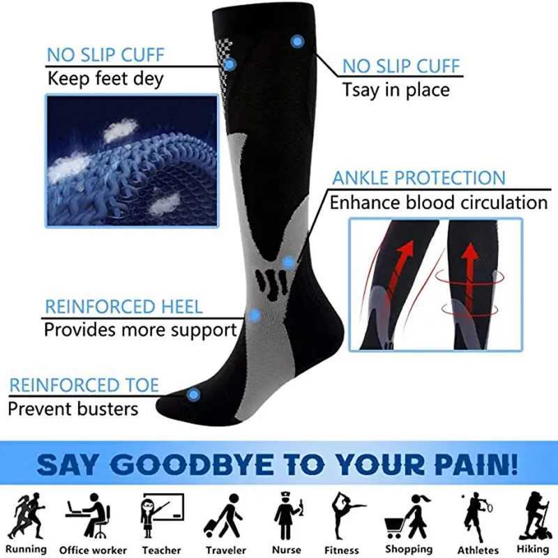 Compression Socks for Preventing Varicose Veins Pain Care Long Socks for Sports Anti Fatigue Compression SocksW251011