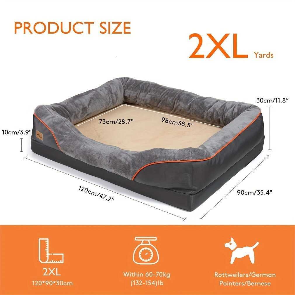 L XL 2XL dog bed super soft orthodontic foam pet bed sleep pad cotton pad thickened removable cover X250412