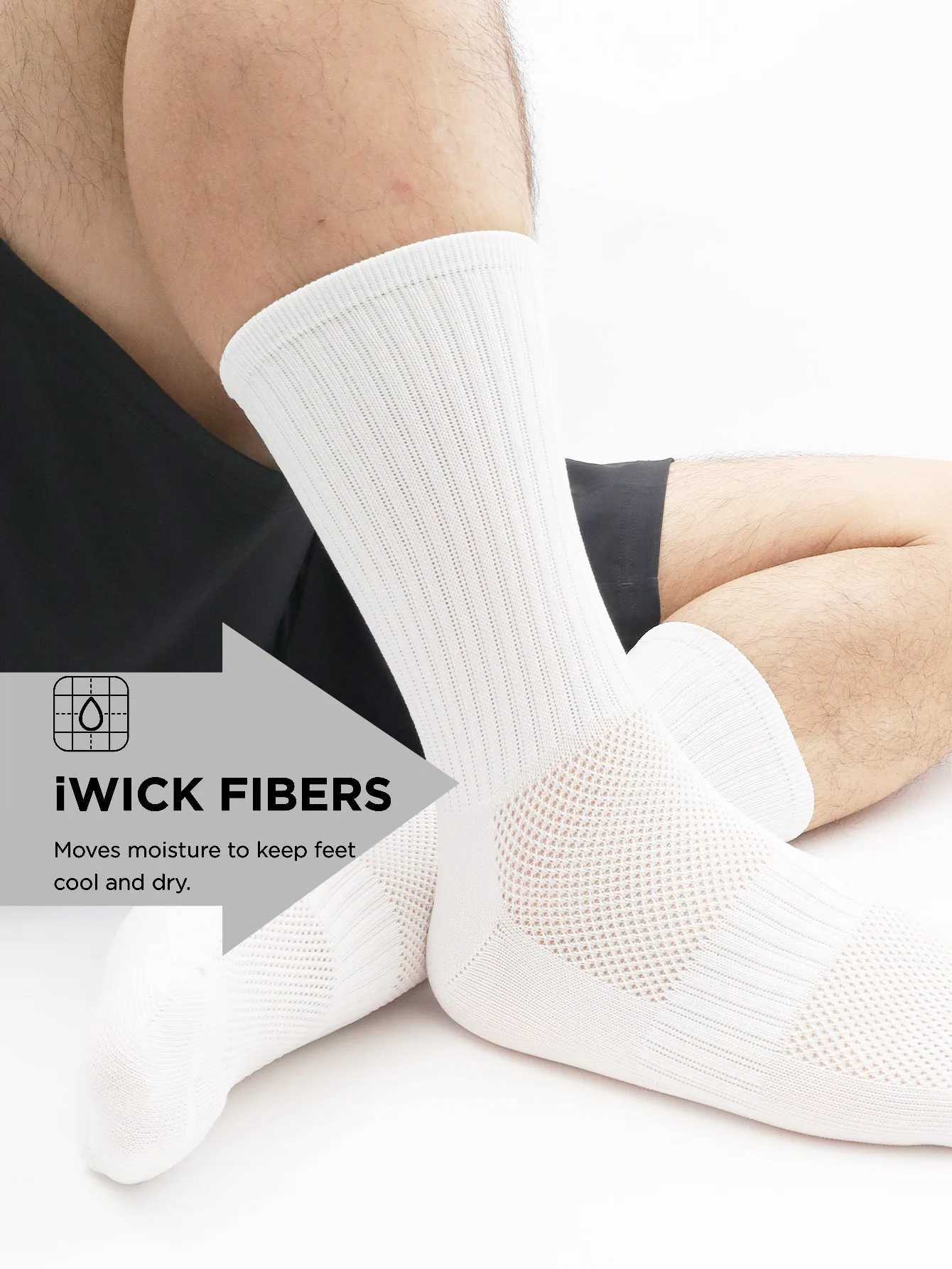 1 Pair Cycling Socks Compression Athletic Crew Running Socks Mens Womens Hiking Riding Bike Workout Climbing SportsW251011