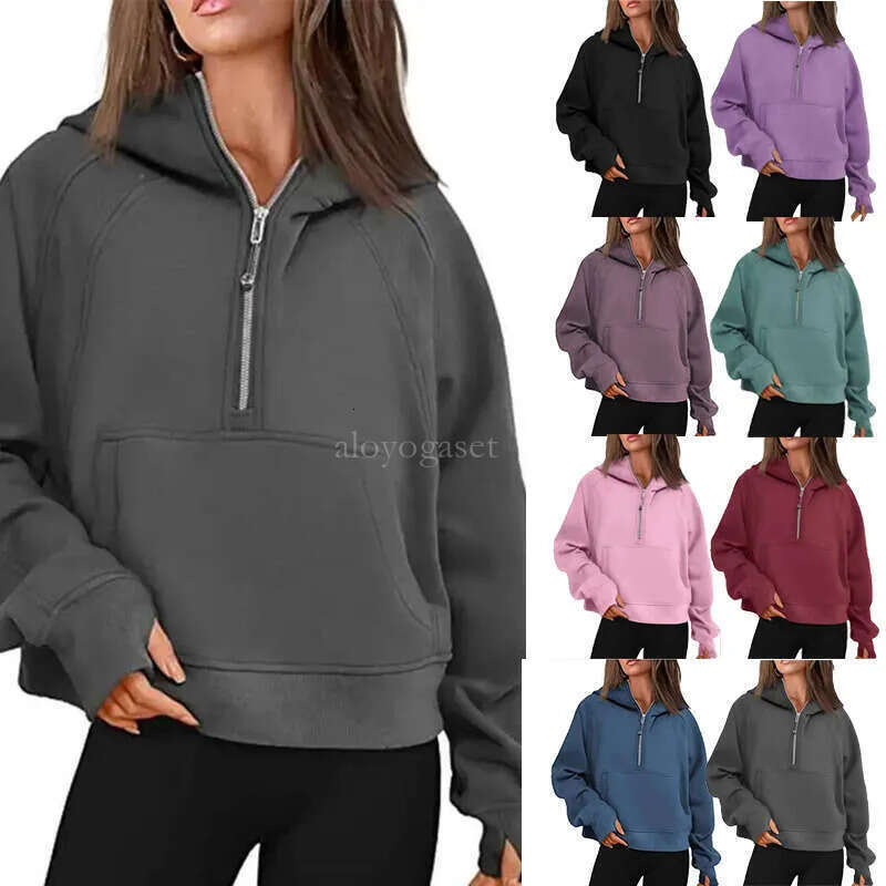 yoga jacket Scuba luluity lemonion Workout Sport Coat sets Sweatshirt leggings set shirt Staples