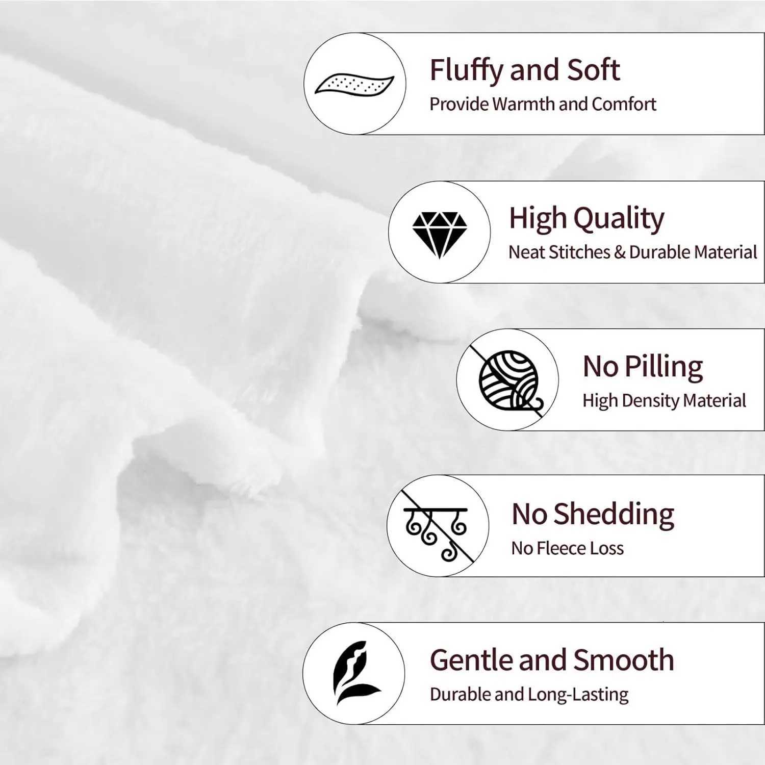 Throw Blanket for Couch Lightweight Plush Bed Blanket Soft Cozy Flannel Blanket AntiStatic Lmage of Wolf in The Snow C251011