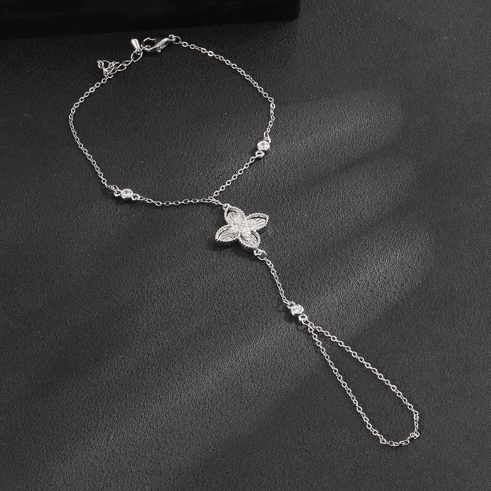 ChicyouStar Fireworks Fashion Luxury AAA Cubic Zirconia Women Baguette Copper Hand back Chain Adjustable Z251011