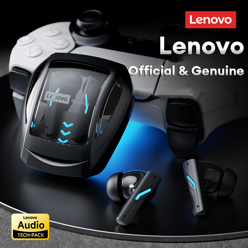 LenovoService Wireless Gaming Bluetooth GT100 Earphones BT 6.0 IMAX Ultra-Clear Sound Quality Music Headset Low-Latency Noise-Canceling Earbuds New