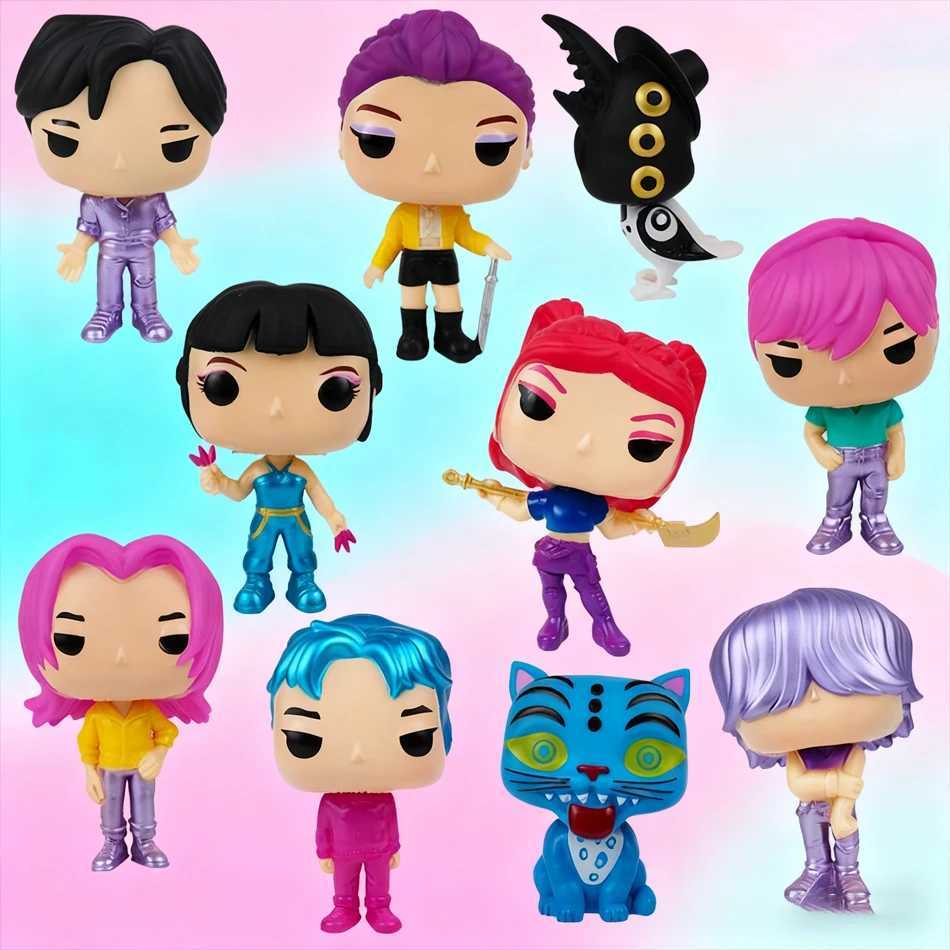 Kpop Demon Hunters Figure Huntrix Figure Toy K Pop Demon Hunters Derpys Tiger Rumi Zoey Mira Saja Boys Figure Figurine J251122