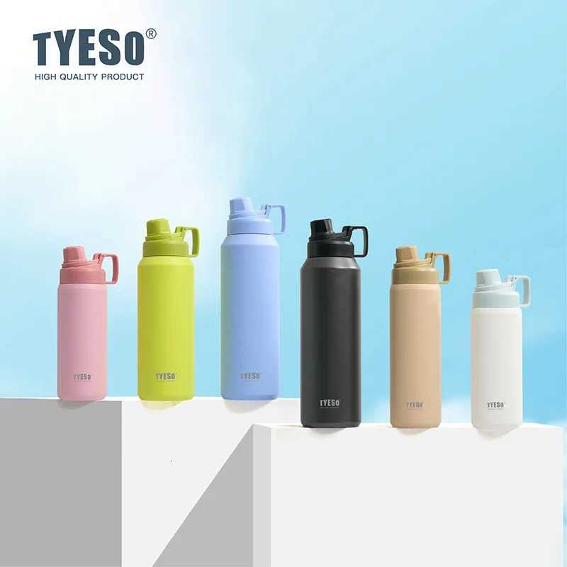 TYESO 75090012001500ml Large Capacity Stainless Steel Thermos Portable Sports Pot Outdoor Cup Matte Water Kettle C251011 W260226