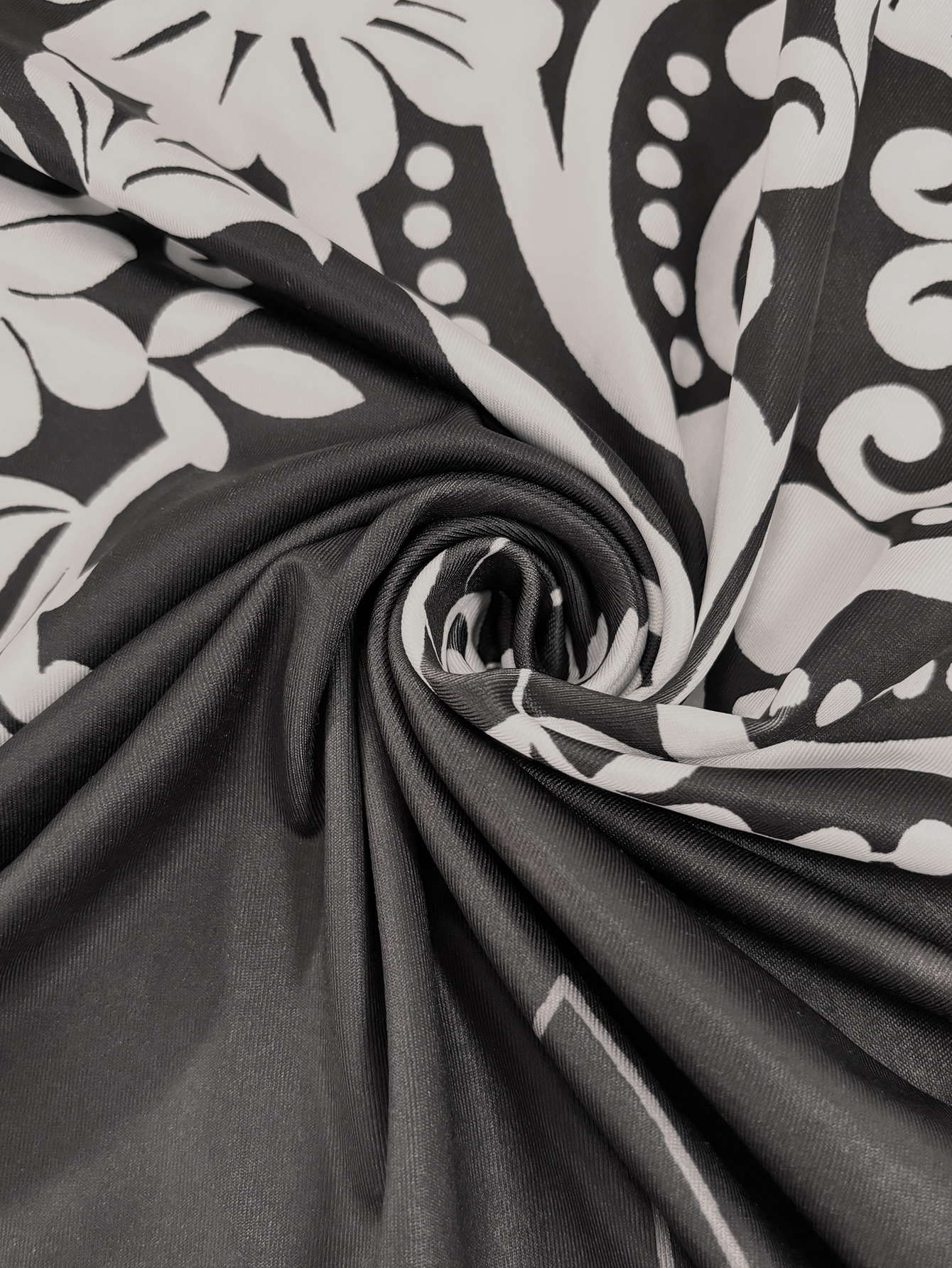 Women's Vintage Paisley Floral Printed Dress - Elegant Sheath Party & Casual Black Dress-CF41429