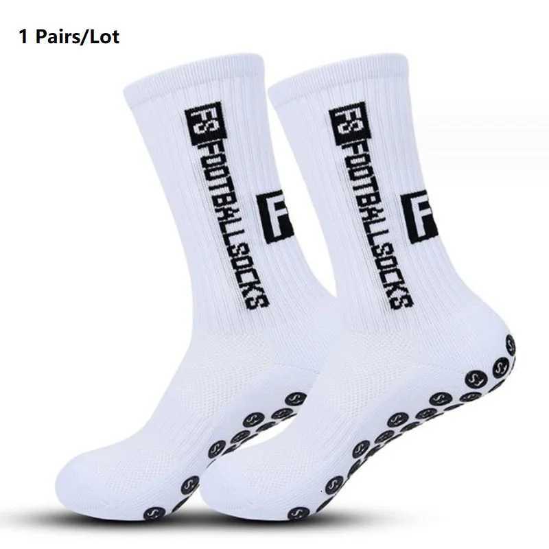 1 Pairs Antislip Football Socks Men Women Nonslip Soccer Basketball Tennis Sport Socks Grip Cycling Riding Socks 3846W251011
