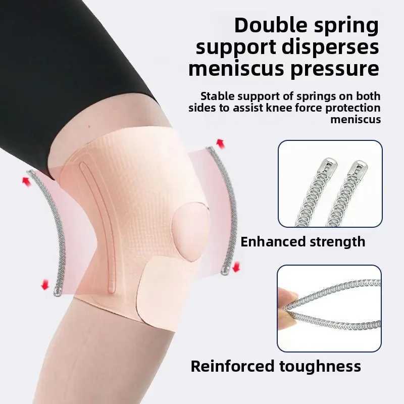 1Pcs Knee Pads Female Professional Thin Summer Patella Knee Fixed Joint Protection Set Injury Running Sports Protective Gear C251011
