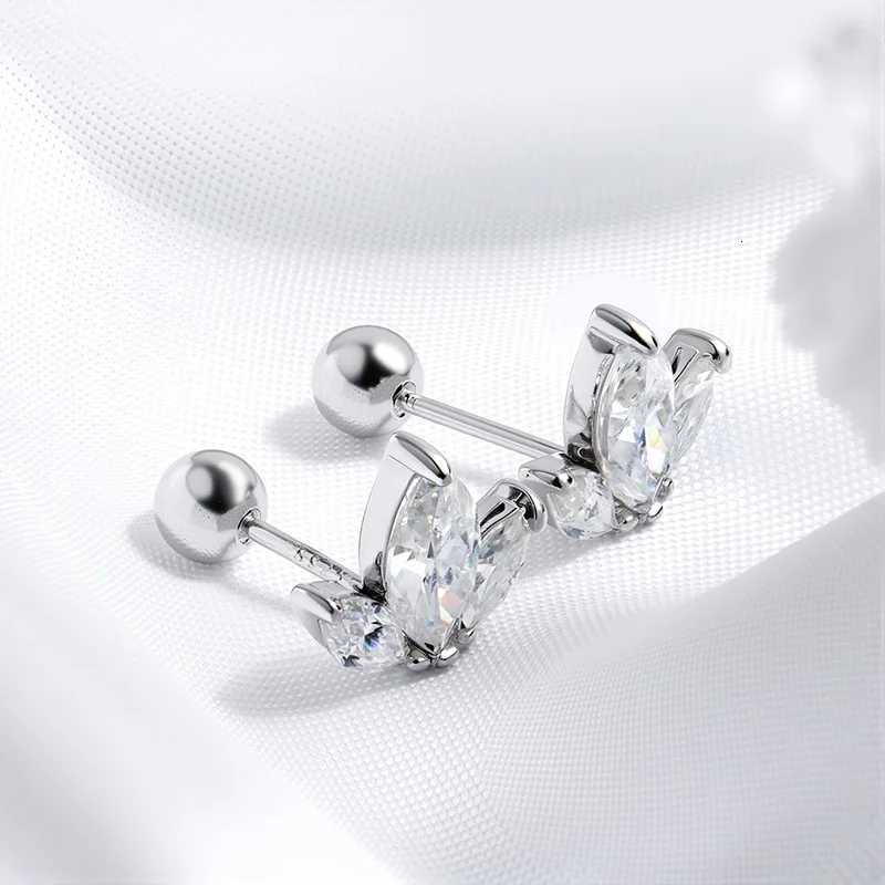 Smyoue Marquise Cut 3 Gems All Moissanite Stud Earrings for Wen Sparkling Jewelry Lab Diamond Pure 925 Sterling Silver Earring X251011
