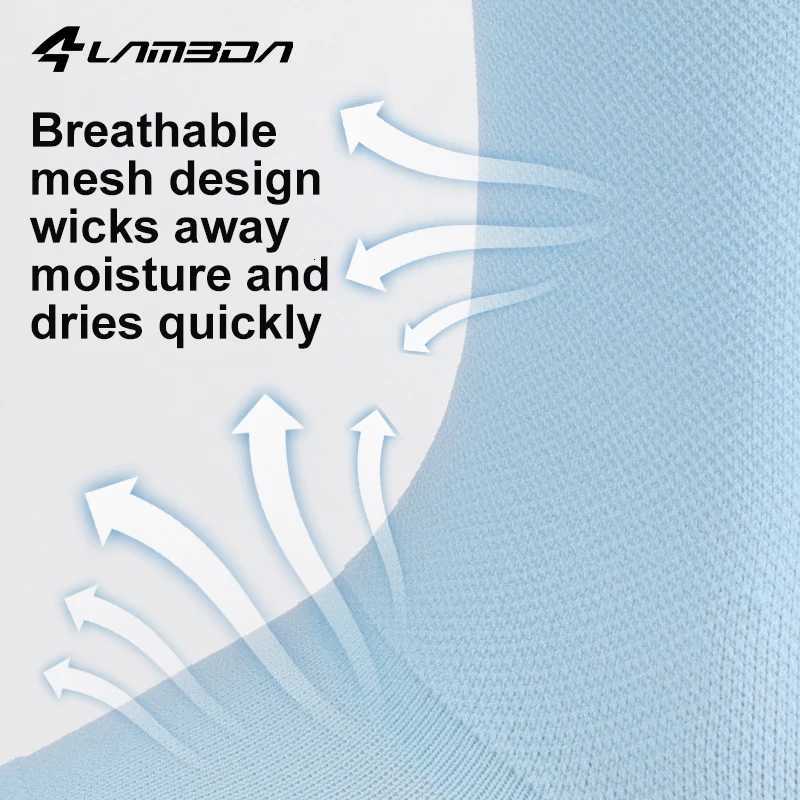 LAMEDA Sports Socks Sweatabsorbent and Breathable Outdoor Cycling Midcalf Socks for Men and Women Reflective Sports SocksW251011